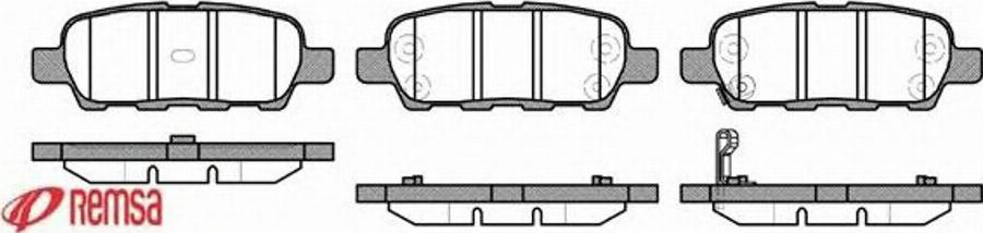 Metzger 087601 - Тормозные колодки, дисковые, комплект www.autospares.lv