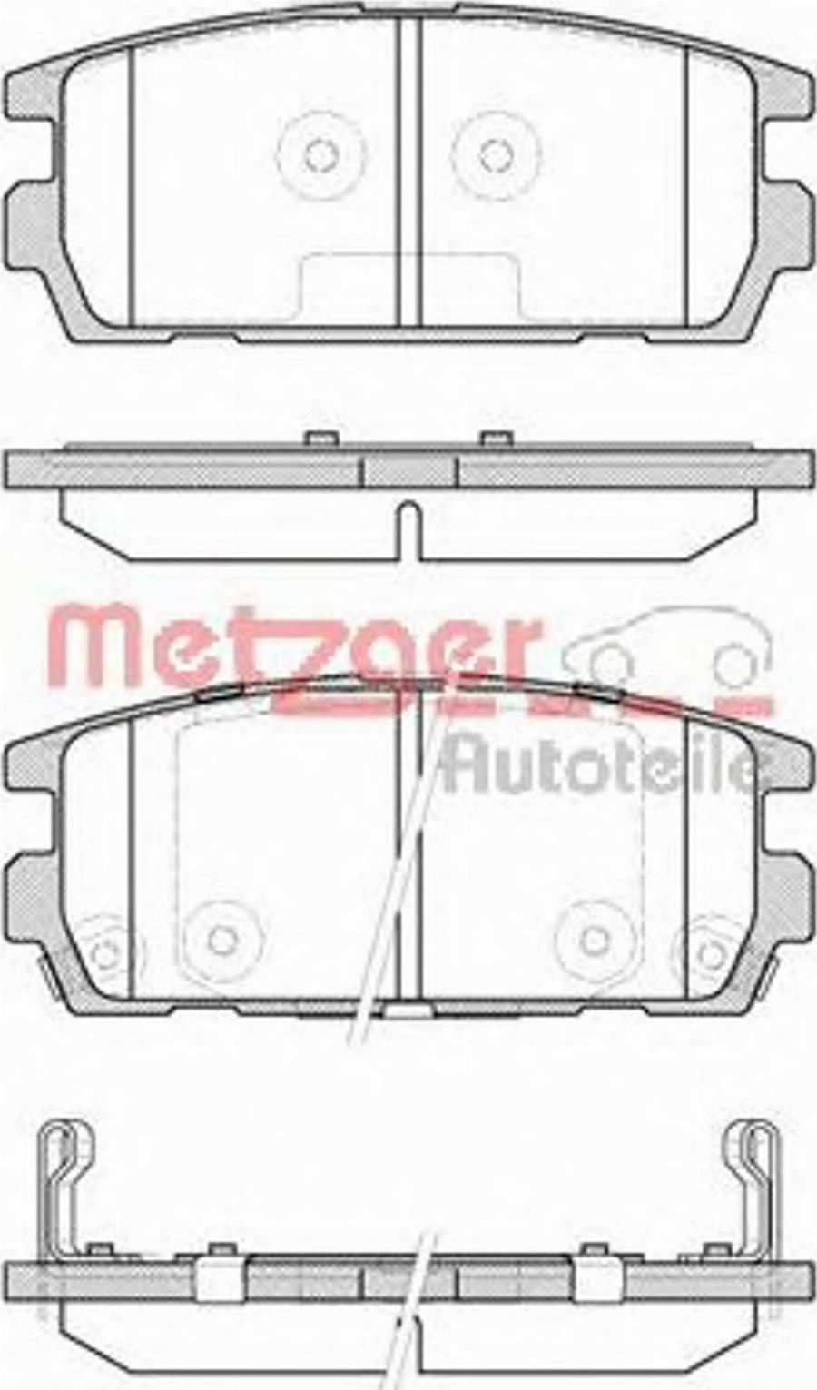 Metzger 087702 - Bremžu uzliku kompl., Disku bremzes autospares.lv