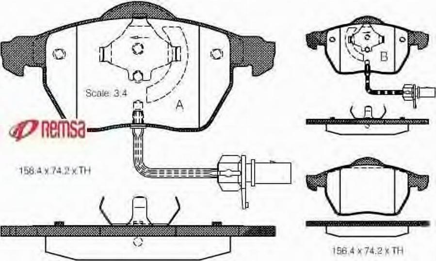 Metzger 0390.52 - Bremžu uzliku kompl., Disku bremzes www.autospares.lv