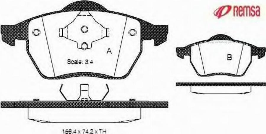 Metzger 0390.00 - Тормозные колодки, дисковые, комплект www.autospares.lv