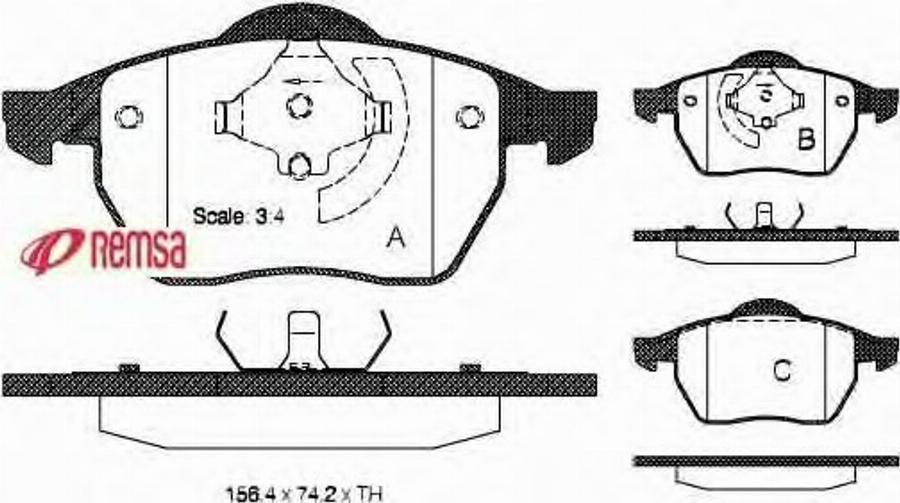 Metzger 0390.01 - Тормозные колодки, дисковые, комплект www.autospares.lv