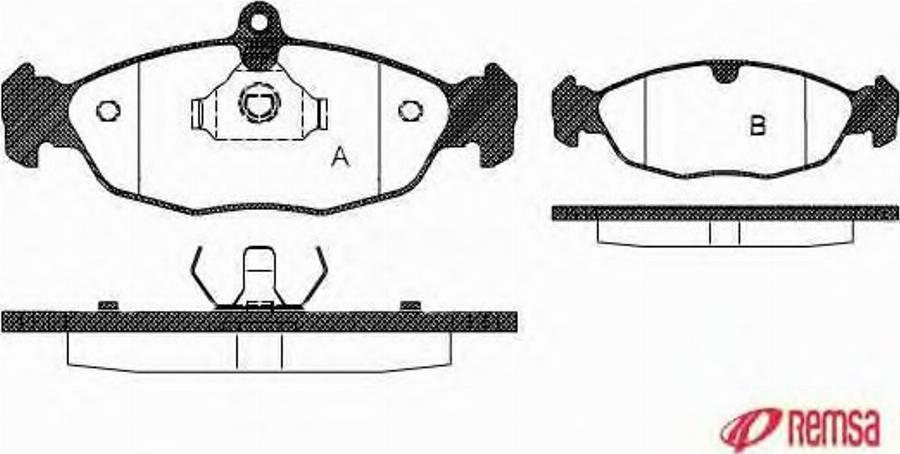 Metzger 039300 - Brake Pad Set, disc brake www.autospares.lv