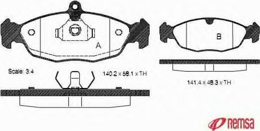 Metzger 039320 - Тормозные колодки, дисковые, комплект www.autospares.lv