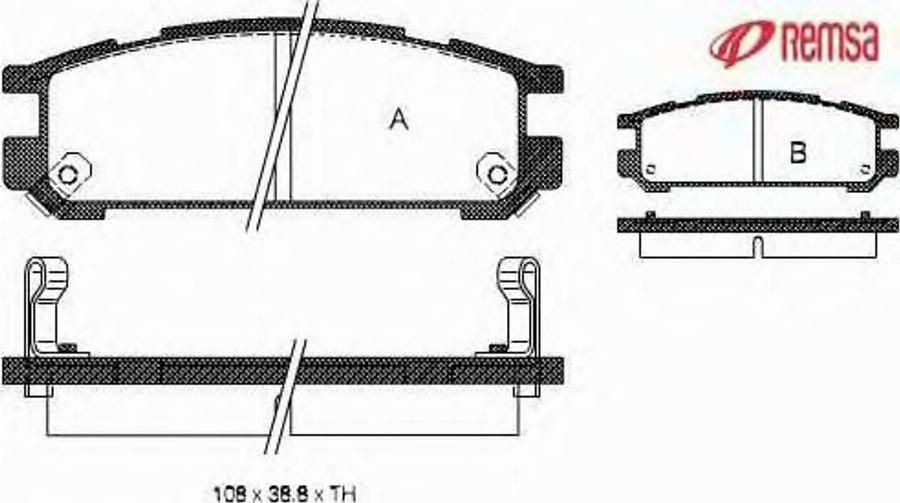 Metzger 034202 - Bremžu uzliku kompl., Disku bremzes www.autospares.lv