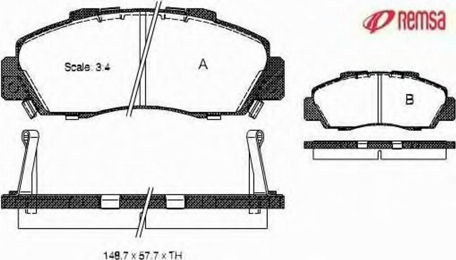 Metzger 035102 - Brake Pad Set, disc brake www.autospares.lv