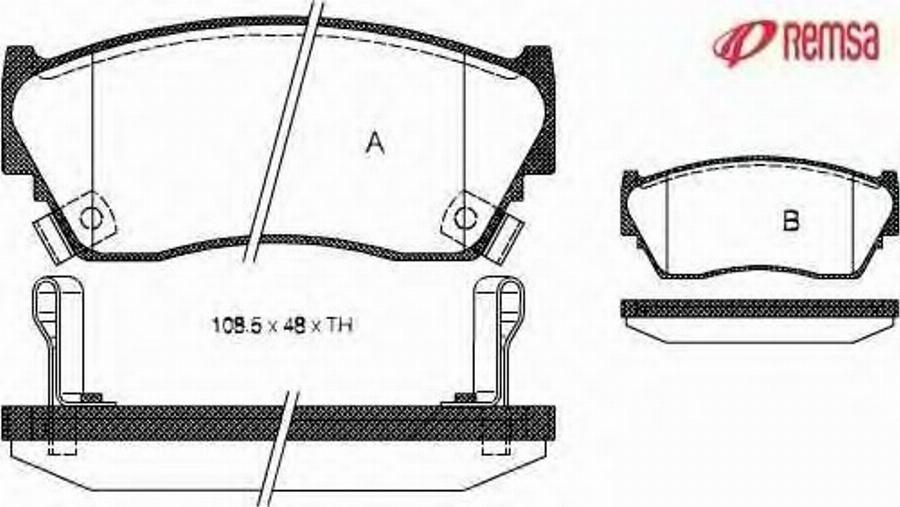 Metzger 036402 - Brake Pad Set, disc brake www.autospares.lv