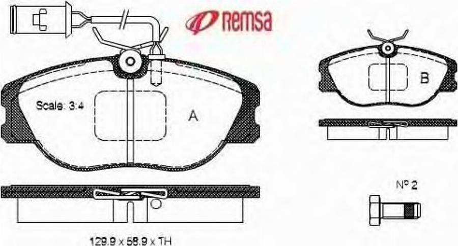 Metzger 030502 - Brake Pad Set, disc brake www.autospares.lv