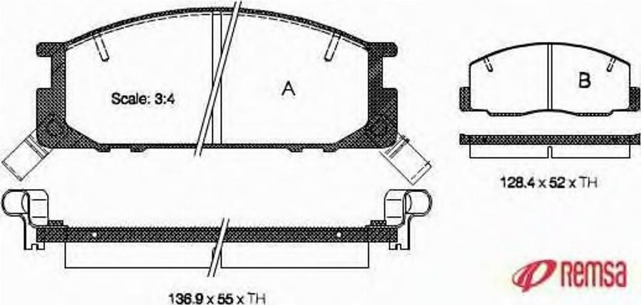 Metzger 030612 - Тормозные колодки, дисковые, комплект www.autospares.lv