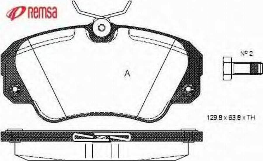 Metzger 038200 - Brake Pad Set, disc brake www.autospares.lv