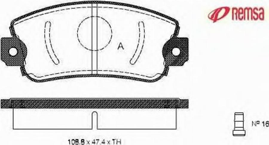 Metzger 037202 - Brake Pad Set, disc brake www.autospares.lv