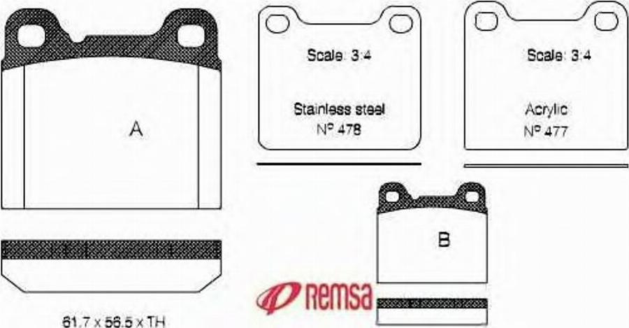 Metzger 025720 - Brake Pad Set, disc brake www.autospares.lv