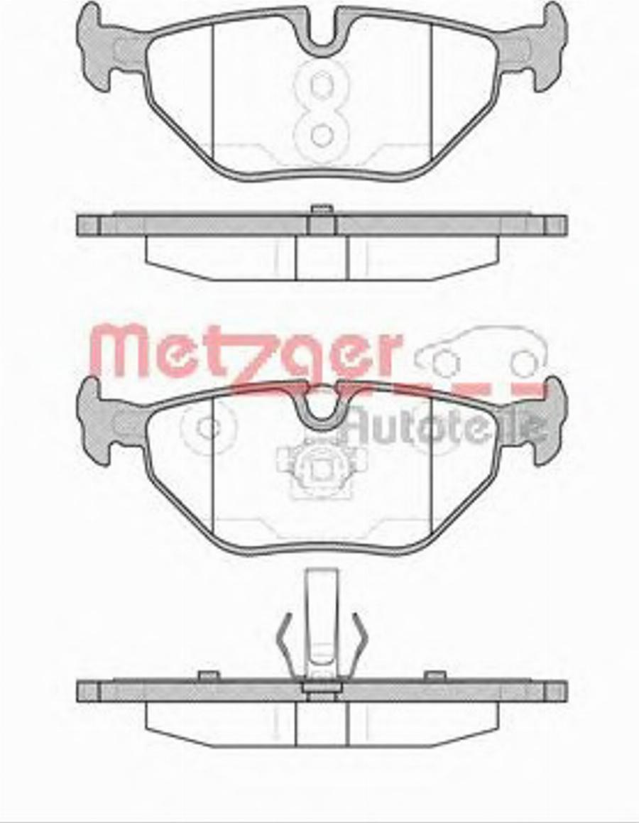 Metzger 026540 - Bremžu uzliku kompl., Disku bremzes autospares.lv