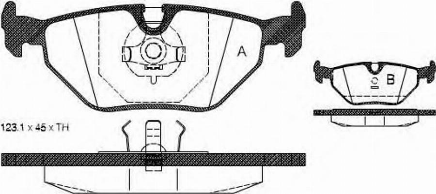 Metzger 026500 - Тормозные колодки, дисковые, комплект www.autospares.lv