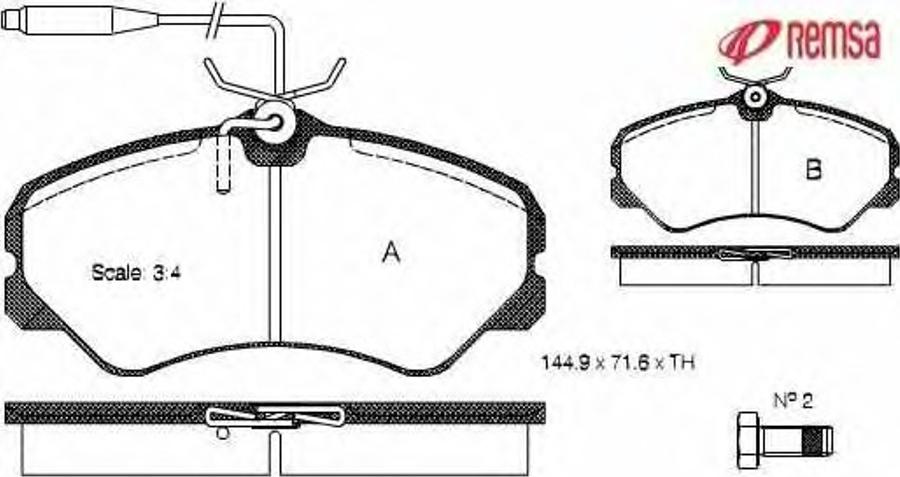 Metzger 026102 - Тормозные колодки, дисковые, комплект www.autospares.lv