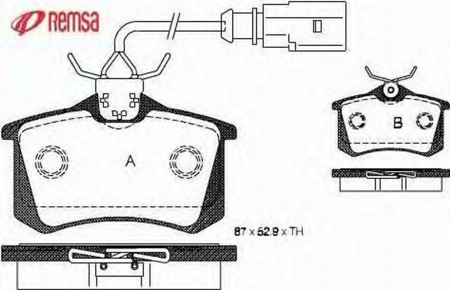 Metzger 0263.51 - Brake Pad Set, disc brake www.autospares.lv