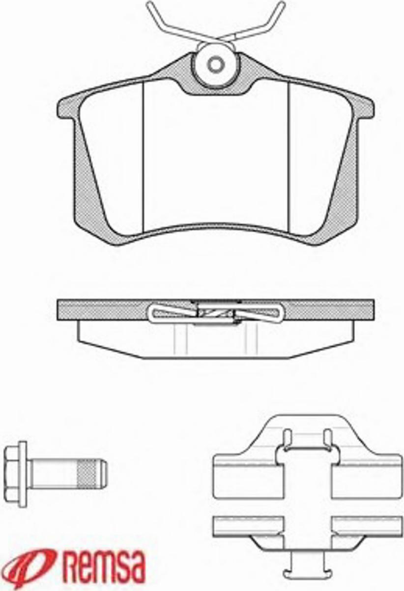 Metzger 026303 - Тормозные колодки, дисковые, комплект www.autospares.lv