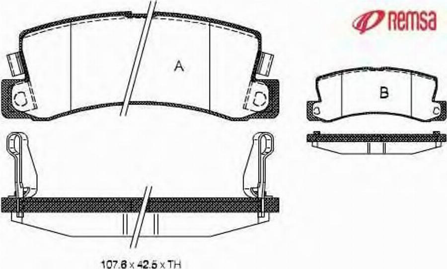 Metzger 021422 - Bremžu uzliku kompl., Disku bremzes www.autospares.lv