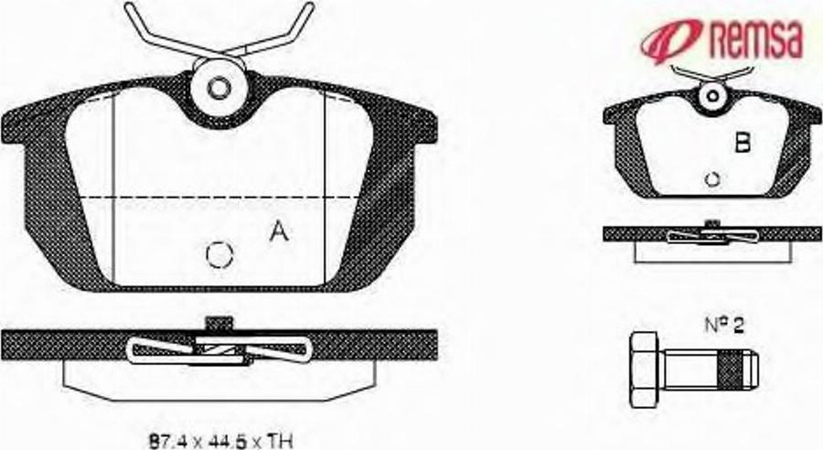 Metzger 023100 - Brake Pad Set, disc brake www.autospares.lv