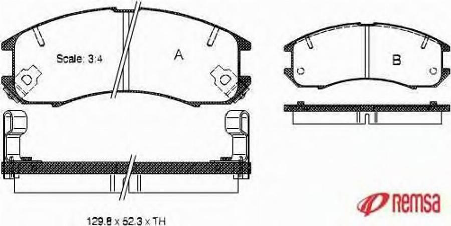 Metzger 027302 - Тормозные колодки, дисковые, комплект www.autospares.lv