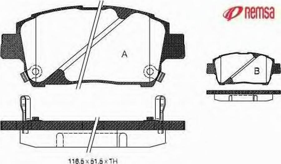 Metzger 0740.02 - Bremžu uzliku kompl., Disku bremzes autospares.lv