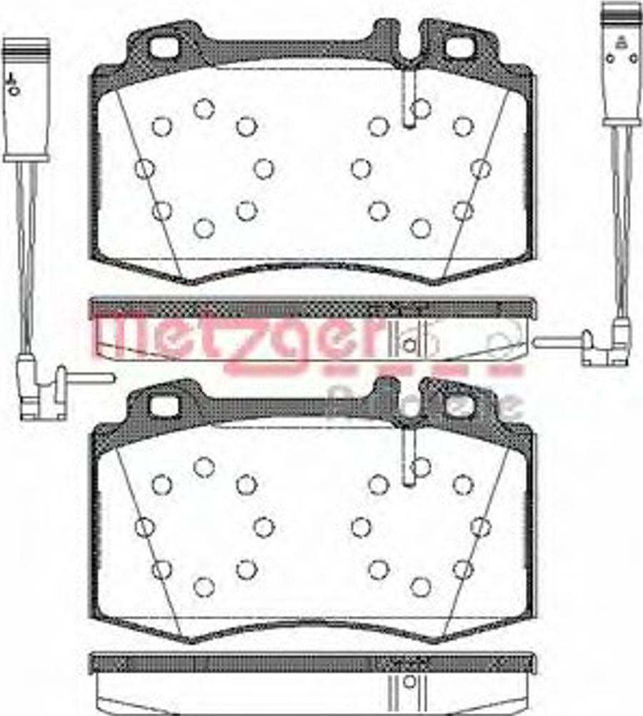 Metzger 076902 - Bremžu uzliku kompl., Disku bremzes www.autospares.lv