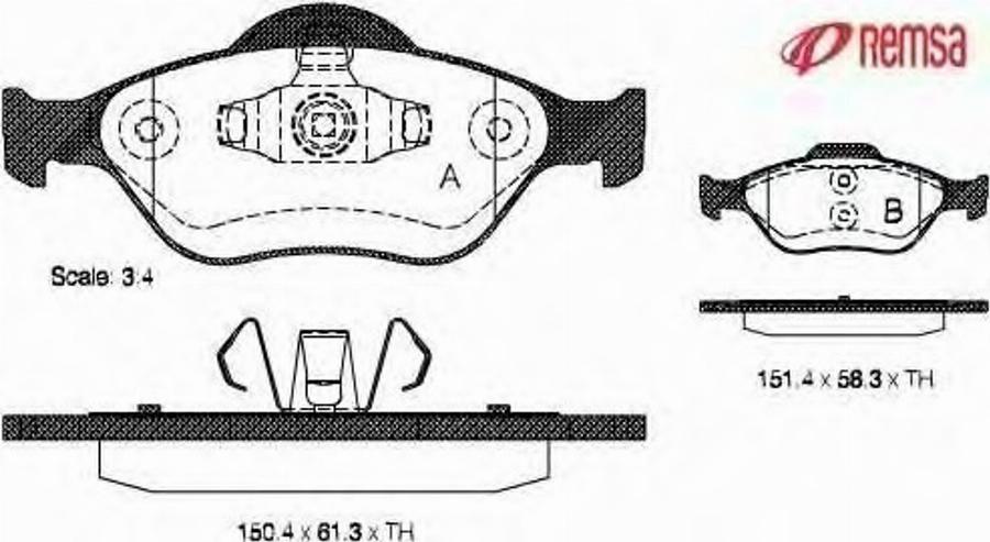 Metzger 076600 - Тормозные колодки, дисковые, комплект www.autospares.lv