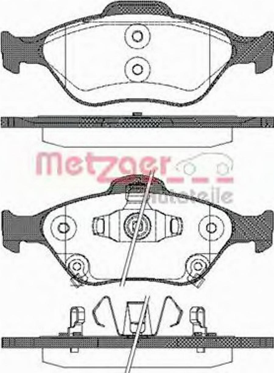 Metzger 076612 - Bremžu uzliku kompl., Disku bremzes autospares.lv