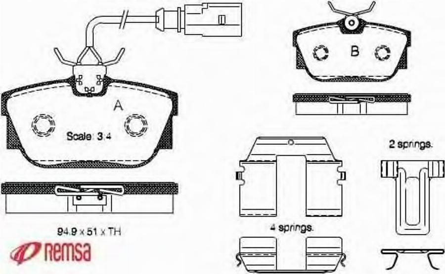 Metzger 076712 - Тормозные колодки, дисковые, комплект www.autospares.lv