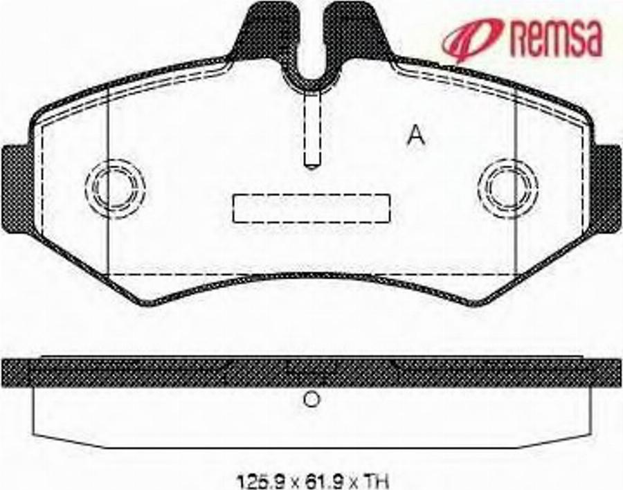 Metzger 073300 - Brake Pad Set, disc brake www.autospares.lv