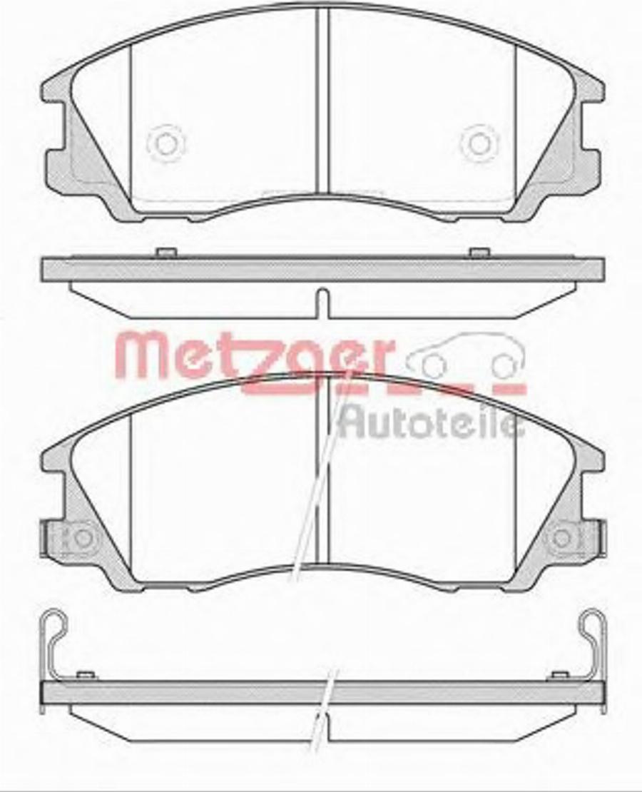 Metzger 077132 - Bremžu uzliku kompl., Disku bremzes www.autospares.lv