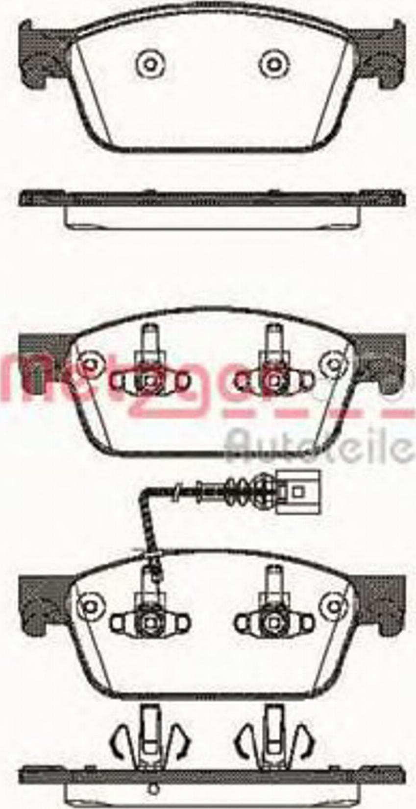 Metzger 1440.01 - Bremžu uzliku kompl., Disku bremzes www.autospares.lv