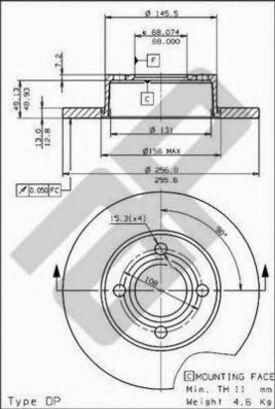 Metzger 14432 - Bremžu diski www.autospares.lv