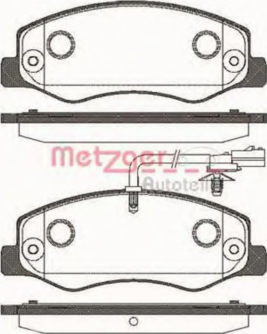 Metzger 144201 - Bremžu uzliku kompl., Disku bremzes www.autospares.lv