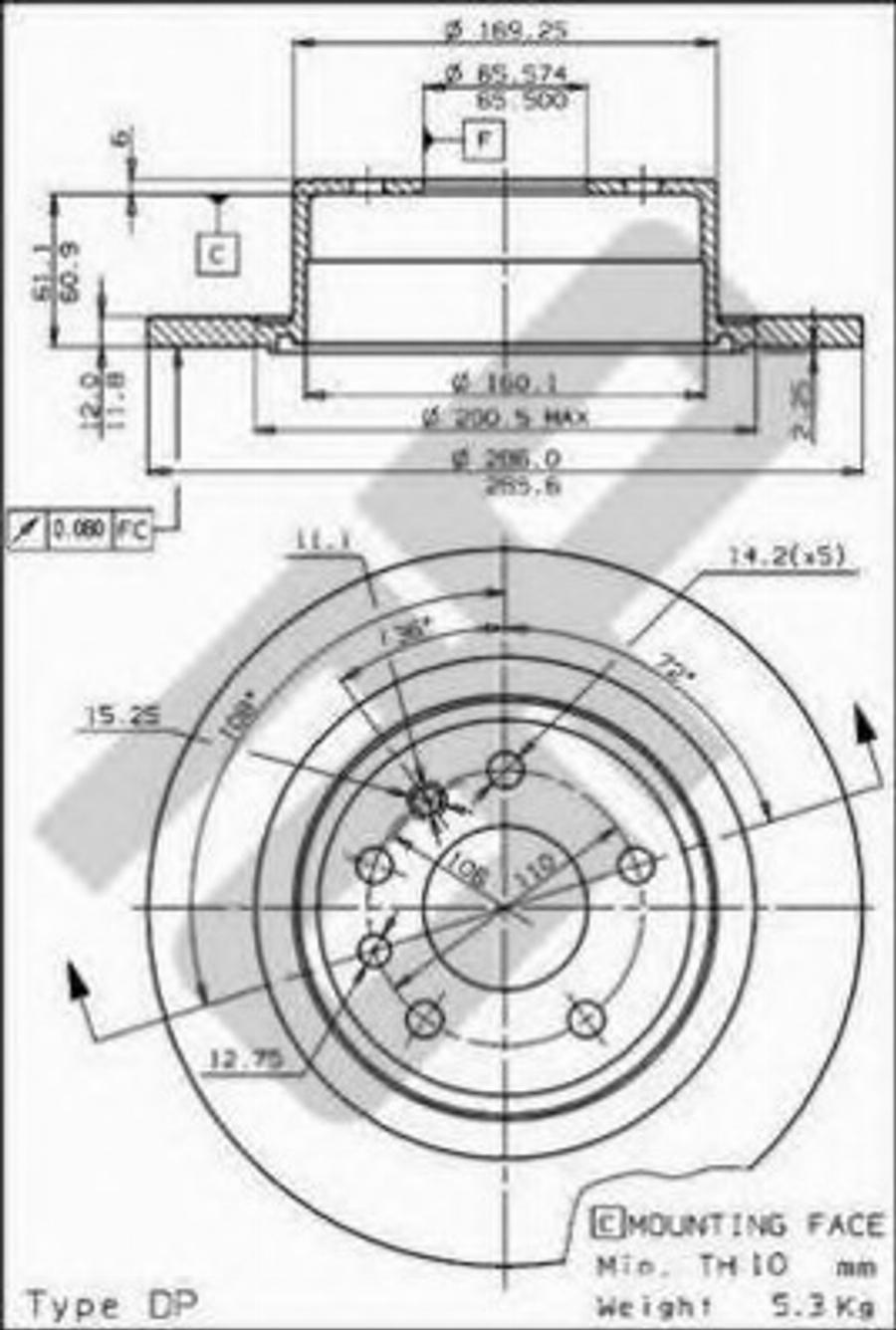 Metzger 14508 - Bremžu diski autospares.lv