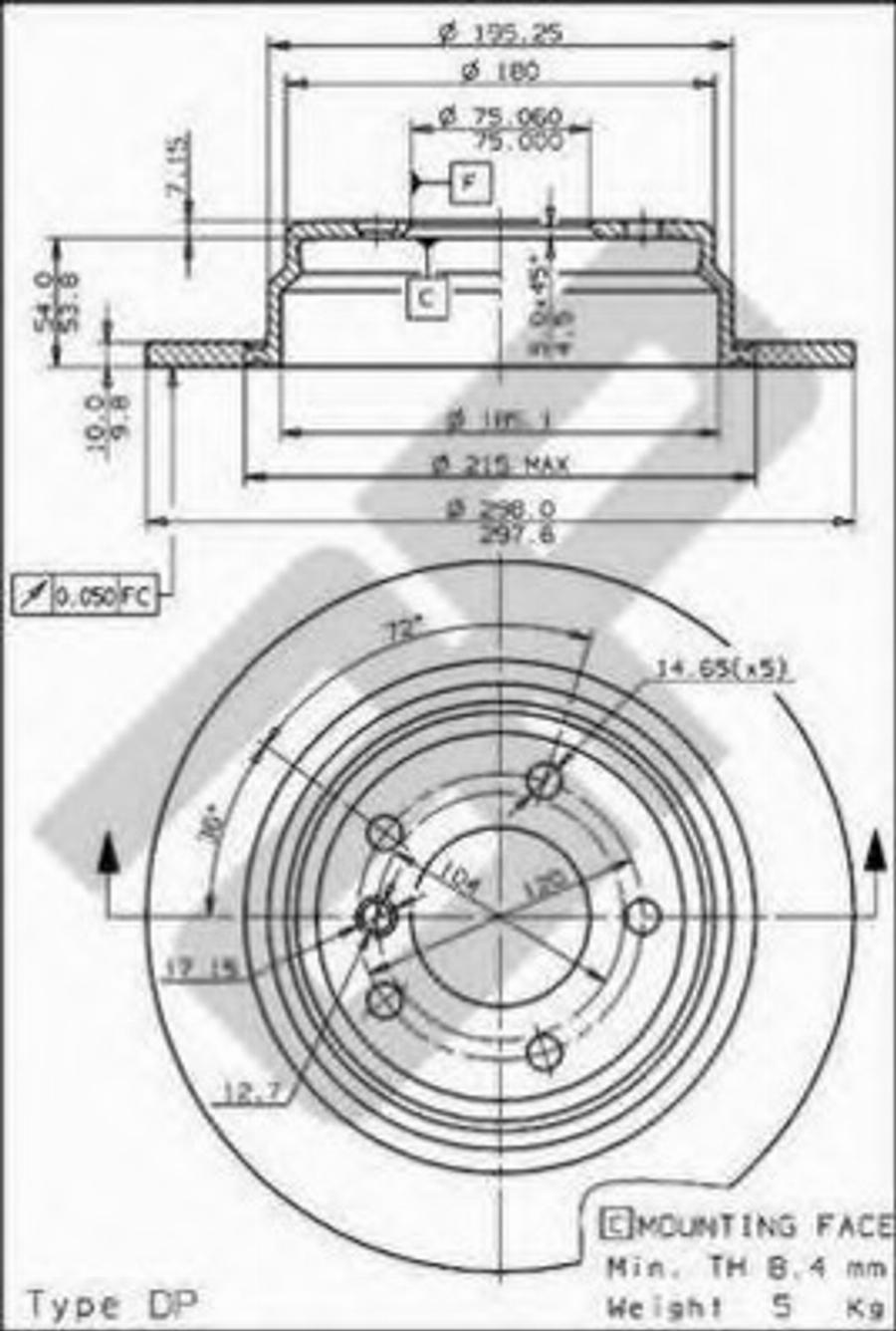 Metzger 14642V - Bremžu diski www.autospares.lv