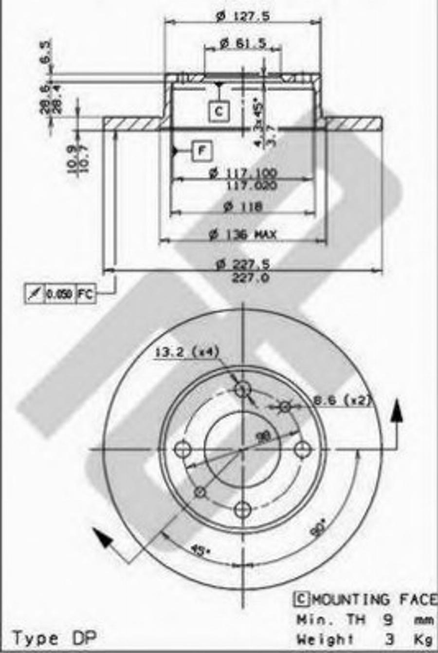 Metzger 14087 - Bremžu diski www.autospares.lv