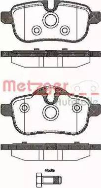 Metzger 1170783 - Bremžu uzliku kompl., Disku bremzes www.autospares.lv