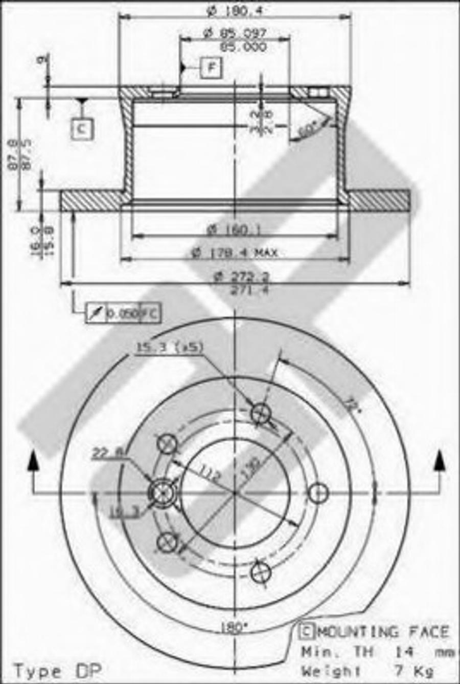 Metzger 14812 - Bremžu diski www.autospares.lv