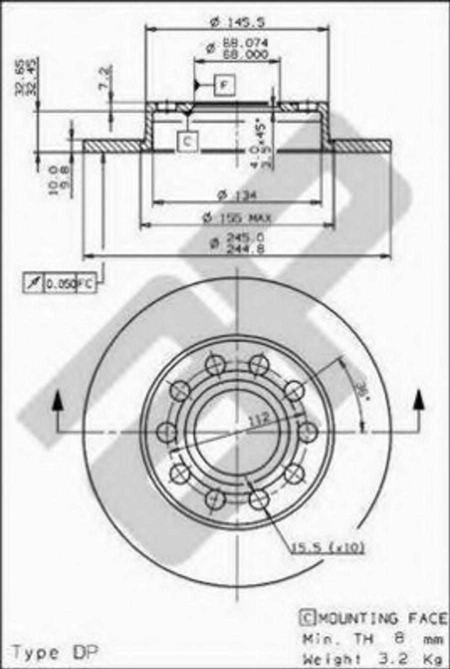 Metzger 14839 V - Bremžu diski www.autospares.lv