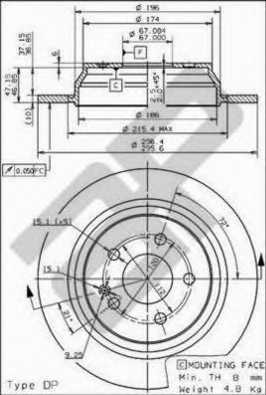 Metzger 14835 - Bremžu diski www.autospares.lv