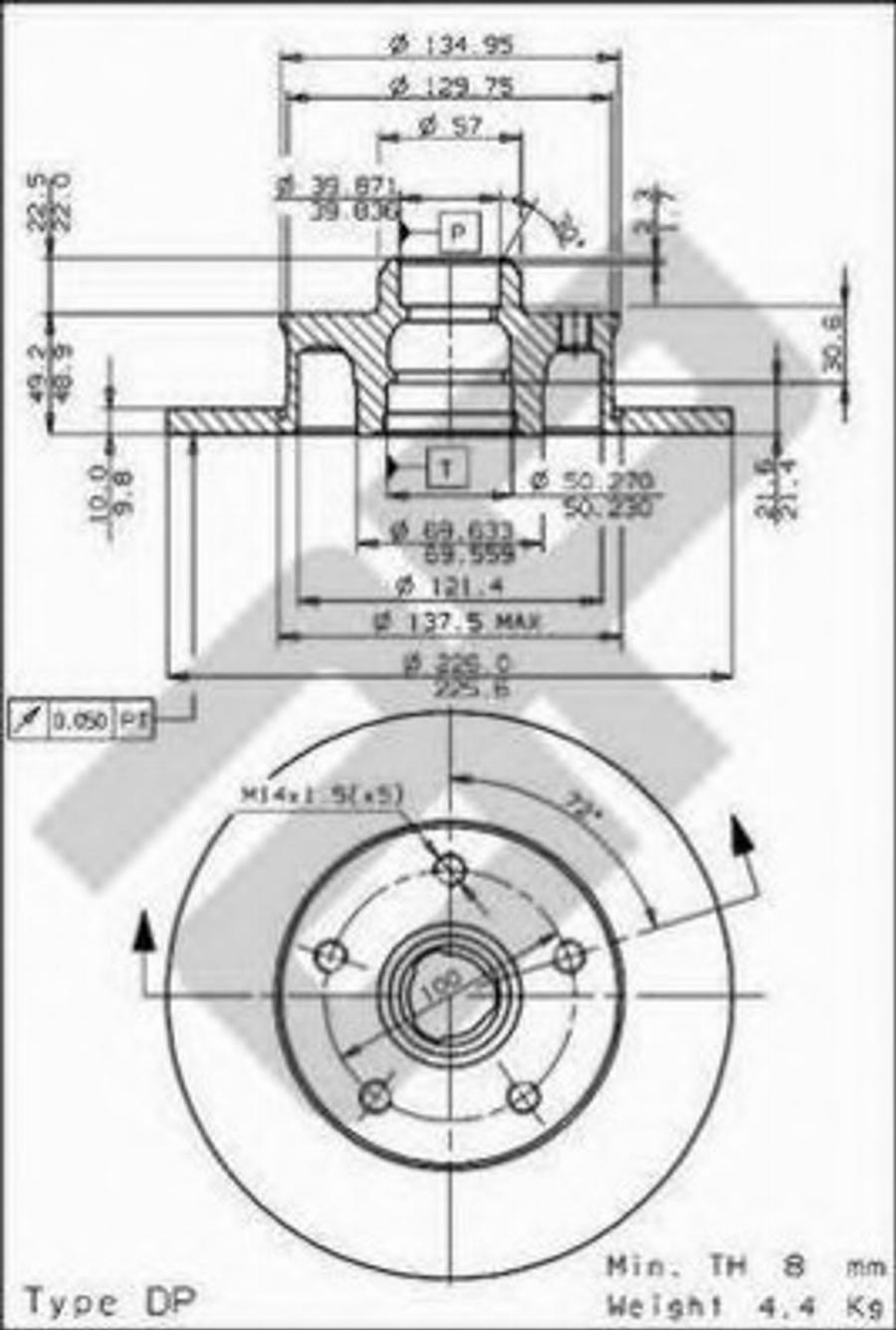 Metzger 14351 - Bremžu diski www.autospares.lv