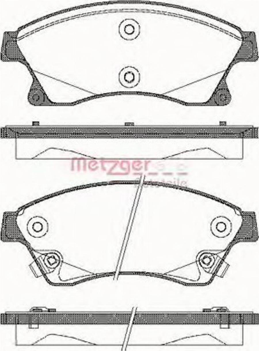 Metzger 143112 - Bremžu uzliku kompl., Disku bremzes autospares.lv