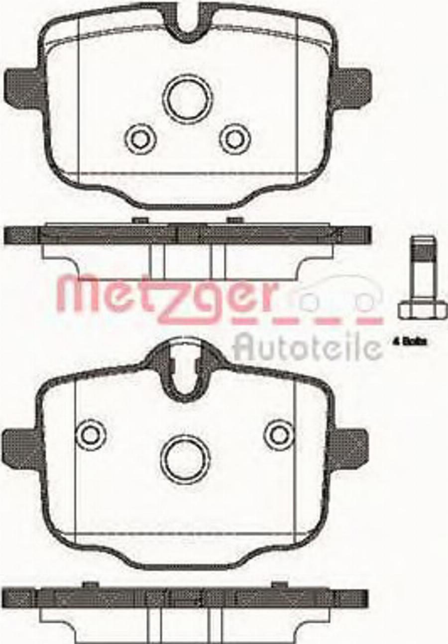 Metzger 143300 - Bremžu uzliku kompl., Disku bremzes autospares.lv