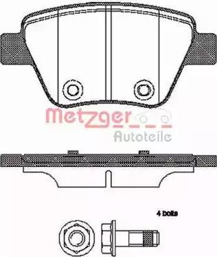 Metzger 1420.00 - Bremžu uzliku kompl., Disku bremzes www.autospares.lv