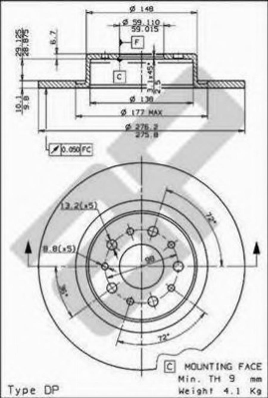 Metzger 15388V - Bremžu diski www.autospares.lv