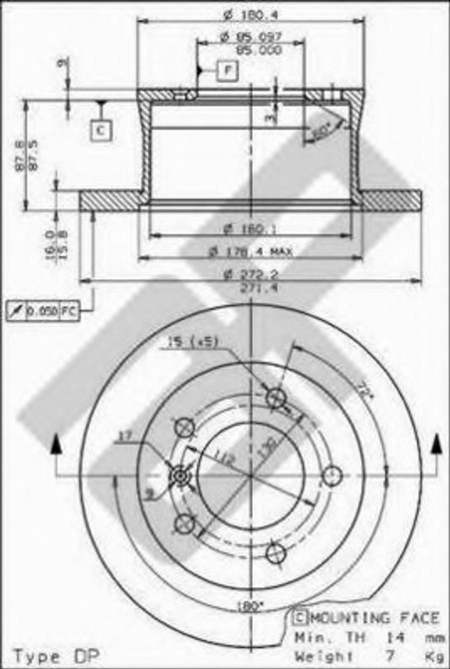 Metzger 15376 - Bremžu diski www.autospares.lv