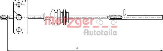 Metzger 1651.10 - Trose, Stāvbremžu sistēma www.autospares.lv