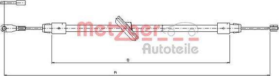 Metzger 10.9457 - Trose, Stāvbremžu sistēma autospares.lv