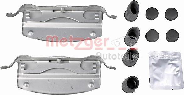 Metzger 109-0041 - Piederumu komplekts, Disku bremžu uzlikas www.autospares.lv