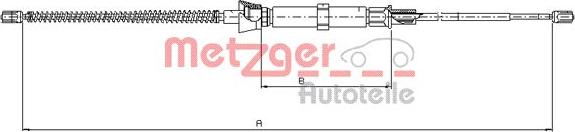 Metzger 10.9032 - Trose, Stāvbremžu sistēma www.autospares.lv